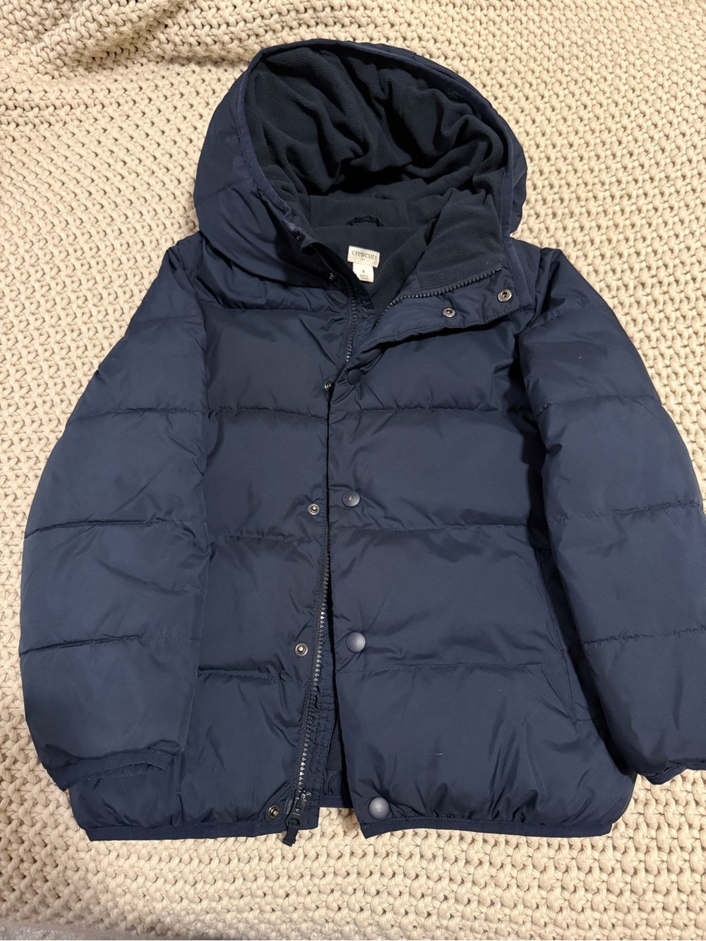 Crewcuts Children'sNavy Puffer Jacket with Hood